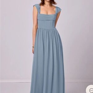 Azazie Bridesmaid Dusty Blue